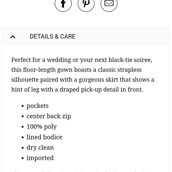 Alfred Sung Strapless Satin Gown Draped Front Slit Pockets Champagne 6 - Picture 14 of 14